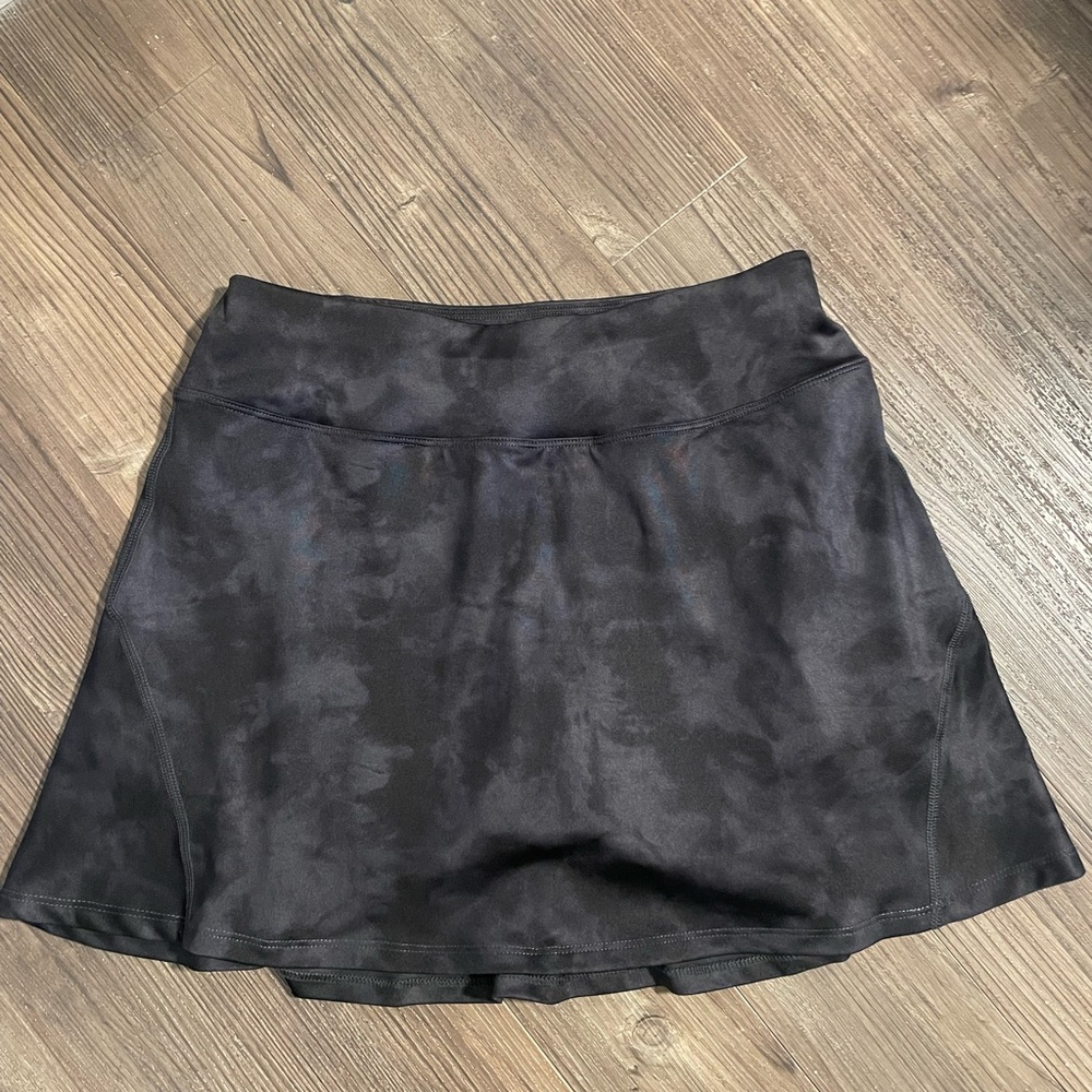 Grey tarnish skort with ball pocket and key pocket